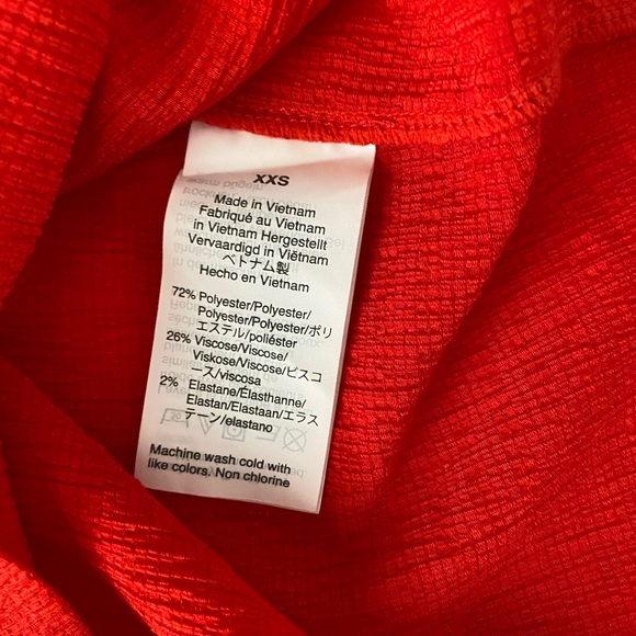 Madewell Texture and Thread Red Peasant Top Labelled Size XXS - Picture 7 of 8
